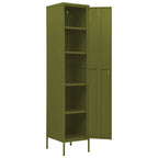 vidaXL Schließfachschrank Olivgrün 35x46x180 cm Stahl