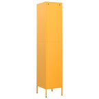 vidaXL Schließfachschrank Senfgelb 35x46x180 cm Stahl