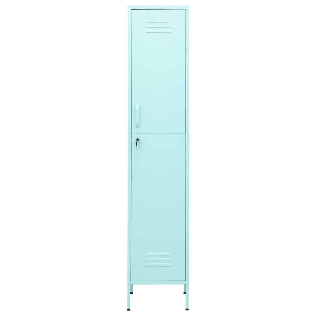 vidaXL Schließfachschrank Minzgrün 35x46x180 cm Stahl