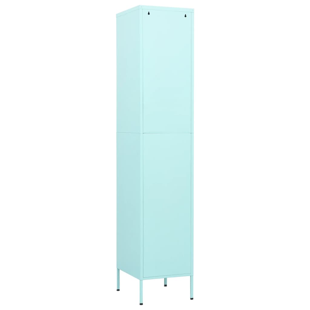 vidaXL Schließfachschrank Minzgrün 35x46x180 cm Stahl