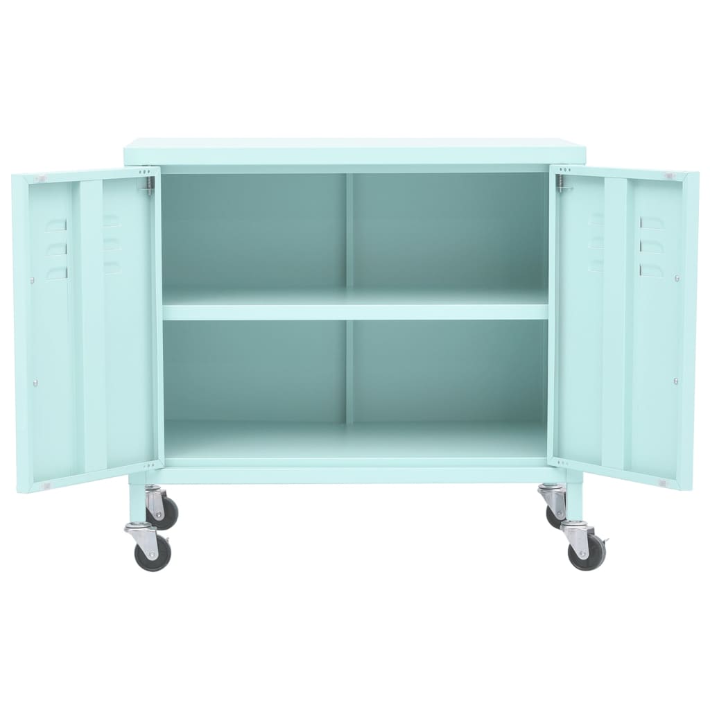 vidaXL Lagerschrank Mintgrün 60x35x56 cm Stahl