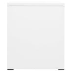 vidaXL Aktenschrank Weiß 46x62x72,5 cm Stahl