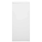 vidaXL Schiebetürenschrank Grau 90x40x90 cm Stahl