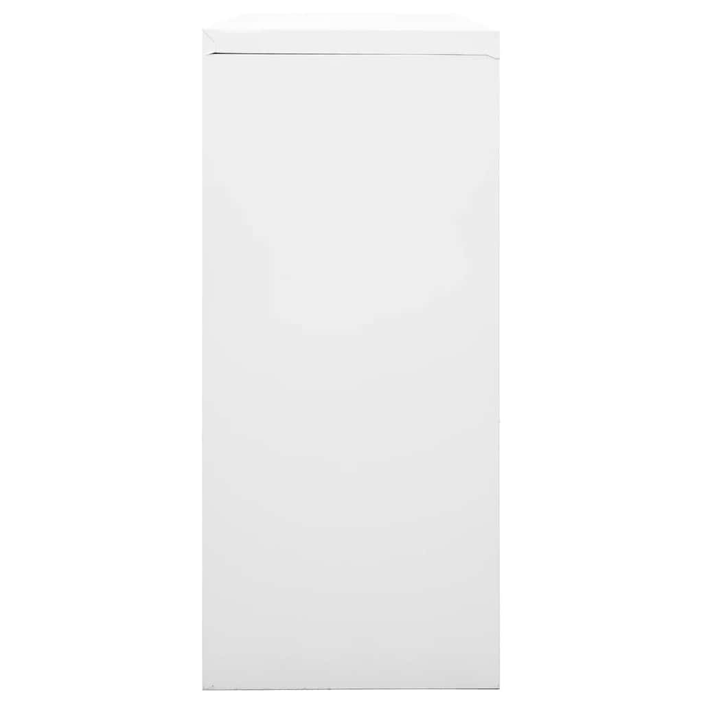 vidaXL Schiebetürenschrank Grau 90x40x90 cm Stahl