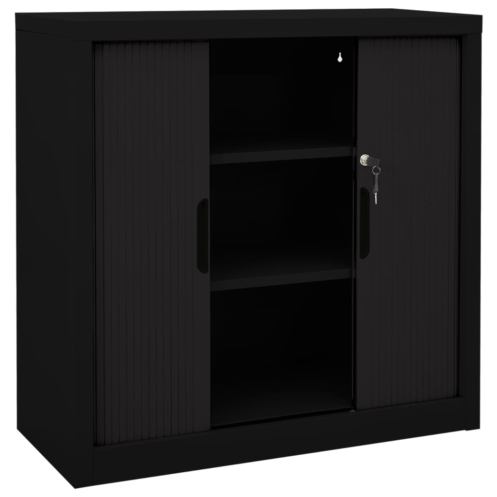vidaXL Schiebetürenschrank Stahl 90x40x90 cm Stahl