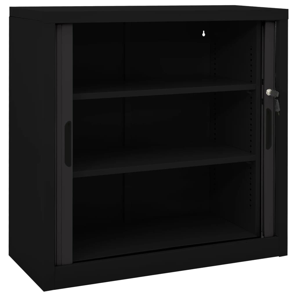 vidaXL Schiebetürenschrank Stahl 90x40x90 cm Stahl