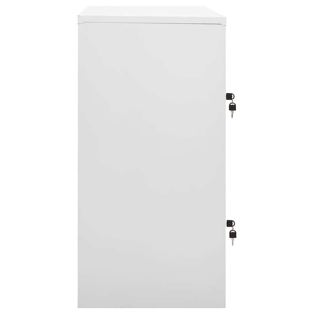 vidaXL Schließfachschrank Hellgrau und Blau 90x45x92,5 cm Stahl