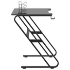 vidaXL Gaming-Schreibtisch mit ZZ-Gestell Schwarz und Rot 90x60x75 cm