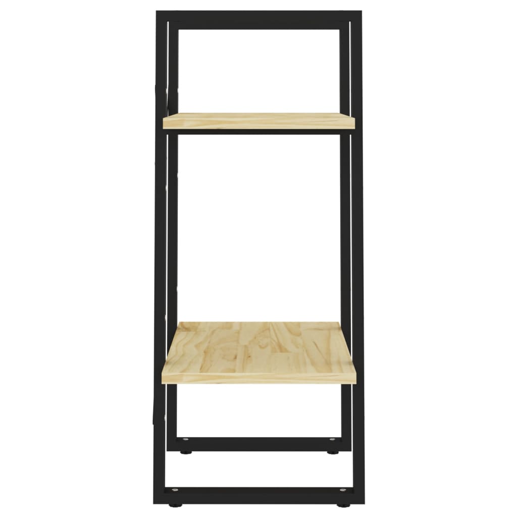 vidaXL Bücherregal 2 Böden 40x30x70 cm Massivholz Kiefer