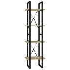 vidaXL Bücherregal 4 Fächer Sonoma-Eiche 40x30x140 cm Holzwerkstoff