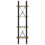 vidaXL Bücherregal 4 Fächer Sonoma-Eiche 40x30x140 cm Holzwerkstoff