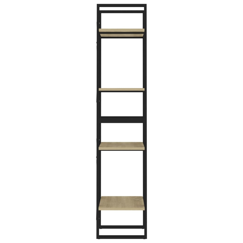 vidaXL Bücherregal 4 Fächer Sonoma-Eiche 40x30x140 cm Holzwerkstoff