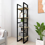 vidaXL Bücherregal 4 Fächer Sonoma-Eiche 40x30x140 cm Holzwerkstoff