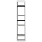 vidaXL Bücherregal 4 Fächer Betongrau 40x30x140 cm Holzwerkstoff