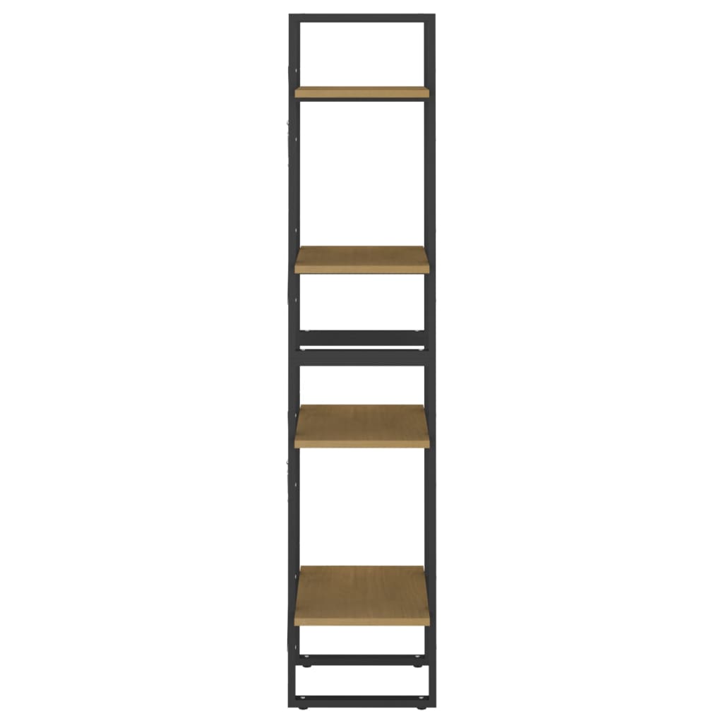 vidaXL Bücherregal 4 Fächer 40x30x140 cm Massivholz Kiefer