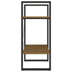 vidaXL Bücherregal 2 Böden Honigbraun 60x30x70 cm Massivholz Kiefer