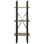 vidaXL Bücherregal 3 Fächer Sonoma-Eiche 40x30x105 cm Holzwerkstoff