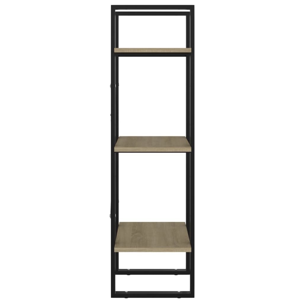 vidaXL Bücherregal 3 Fächer Sonoma-Eiche 40x30x105 cm Holzwerkstoff
