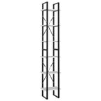 vidaXL Bücherregal 6 Fächer Weiß 40x30x210 cm Holzwerkstoff
