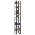 vidaXL Bücherregal 6 Fächer Weiß 40x30x210 cm Holzwerkstoff