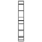 vidaXL Bücherregal 6 Fächer Betongrau 40x30x210 cm Holzwerkstoff