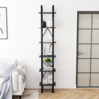 vidaXL Standregal Hoch Grau 40x30x210 cm Massivholz Kiefer