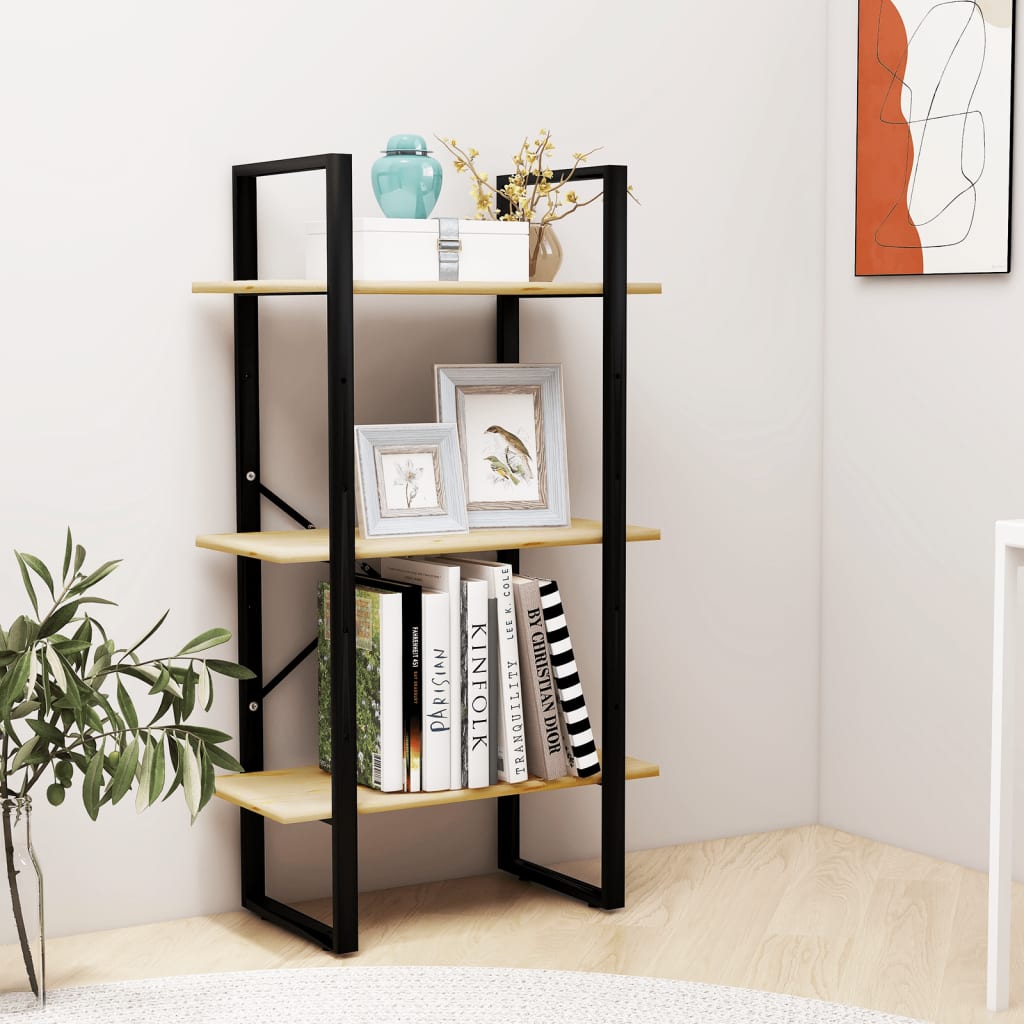 vidaXL Standregal 60x30x105 cm Massivholz Kiefer