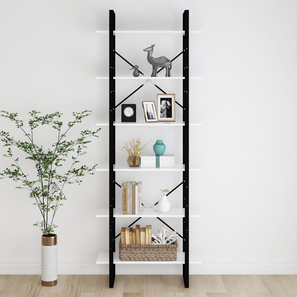 vidaXL Hochschrank Weiß 80x30x210 cm Holzwerkstoff