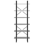 vidaXL Hochschrank Betongrau 80x30x210 cm Holzwerkstoff