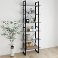 vidaXL Hochschrank Betongrau 80x30x210 cm Holzwerkstoff