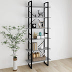 vidaXL Hochschrank Betongrau 80x30x210 cm Holzwerkstoff