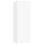 vidaXL 5-tlg. TV-Schrank-Set Weiß Holzwerkstoff