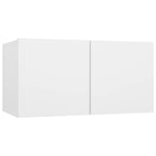 vidaXL 10-tlg. TV-Schrank-Set Weiß Holzwerkstoff