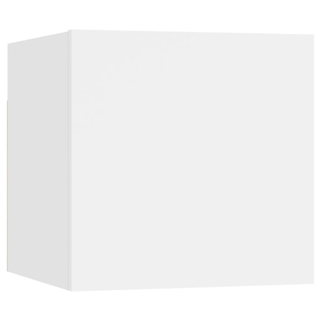 vidaXL 10-tlg. TV-Schrank-Set Weiß Holzwerkstoff
