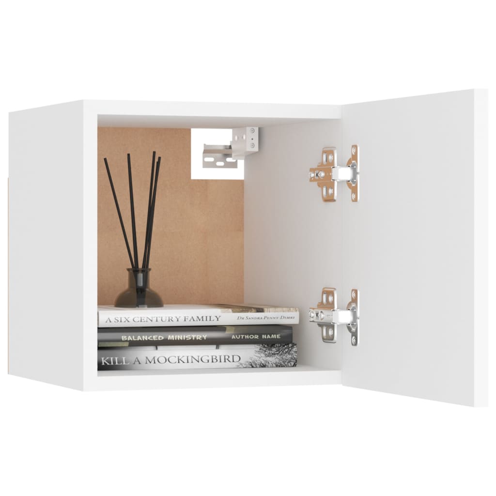 vidaXL 6-tlg. TV-Schrank-Set Weiß Holzwerkstoff
