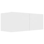 vidaXL 2-tlg. TV-Schrank-Set Weiß Holzwerkstoff
