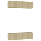vidaXL TV-Schränke 4 Stk. Sonoma-Eiche 60x30x30 cm Holzwerkstoff