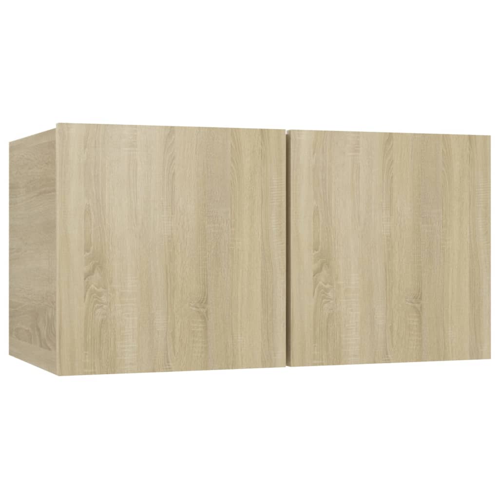 vidaXL TV-Schränke 4 Stk. Sonoma-Eiche 60x30x30 cm Holzwerkstoff