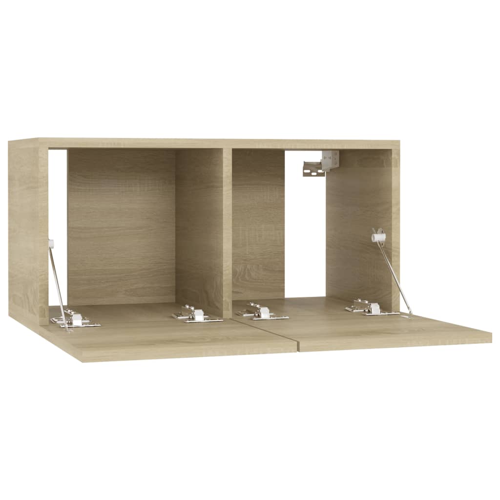 vidaXL TV-Schränke 4 Stk. Sonoma-Eiche 60x30x30 cm Holzwerkstoff
