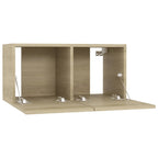vidaXL TV-Schränke 4 Stk. Sonoma-Eiche 60x30x30 cm Holzwerkstoff