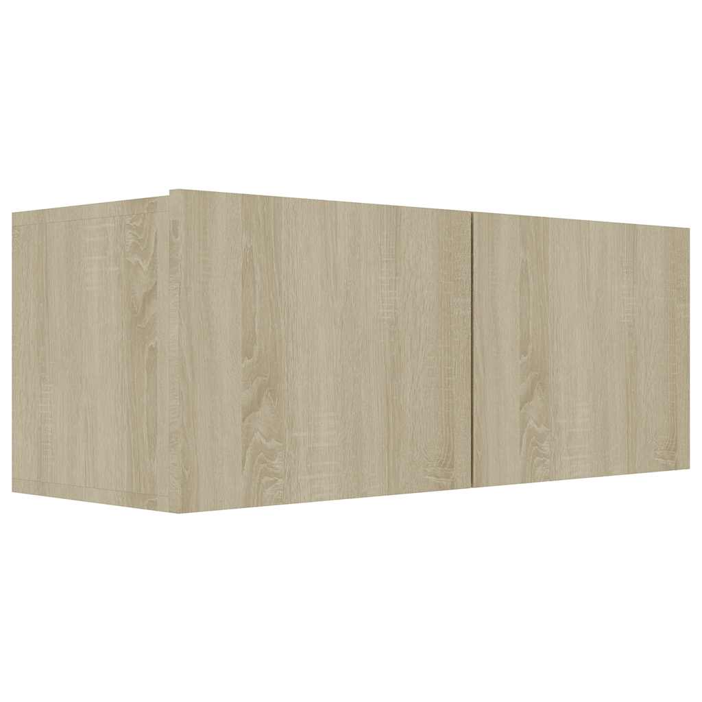 vidaXL 4-tlg. TV-Schrank-Set Sonoma-Eiche Holzwerkstoff