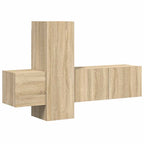 vidaXL 3-tlg. TV-Schrank-Set Sonoma-Eiche Holzwerkstoff