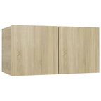 vidaXL 2-tlg. TV-Schrank-Set Sonoma-Eiche Holzwerkstoff