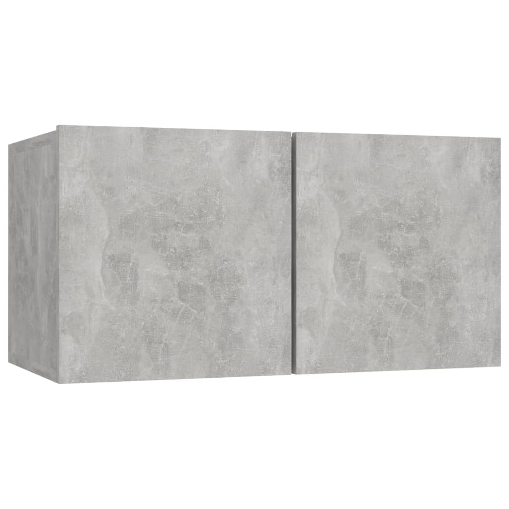 vidaXL TV-Schränke 4 Stk. Betongrau 60x30x30 cm Holzwerkstoff