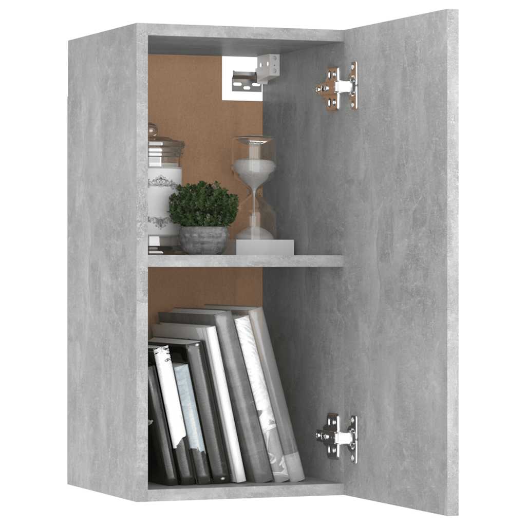 vidaXL 4-tlg. TV-Schrank-Set Betongrau Holzwerkstoff