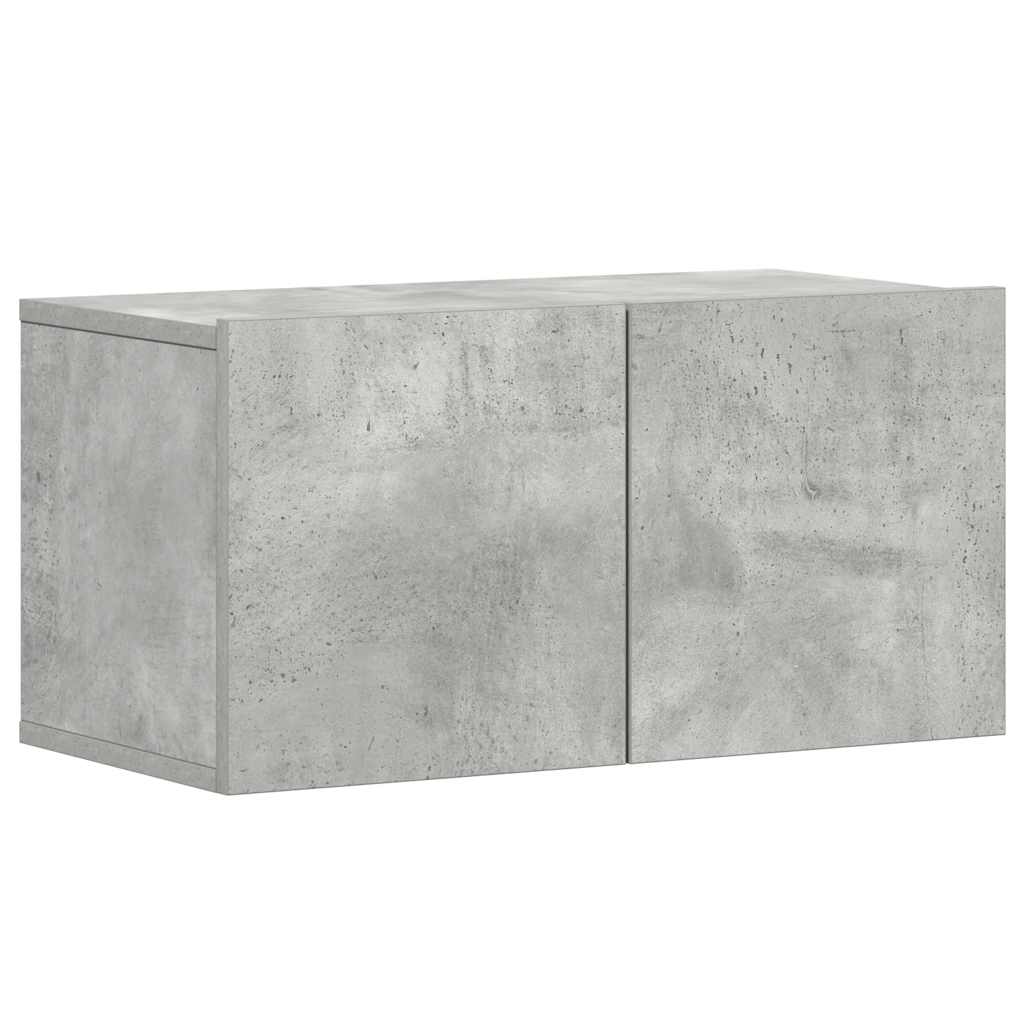 vidaXL 5-tlg. TV-Schrank-Set Betongrau Holzwerkstoff