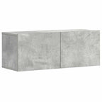 vidaXL 3-tlg. TV-Schrank-Set Betongrau Holzwerkstoff