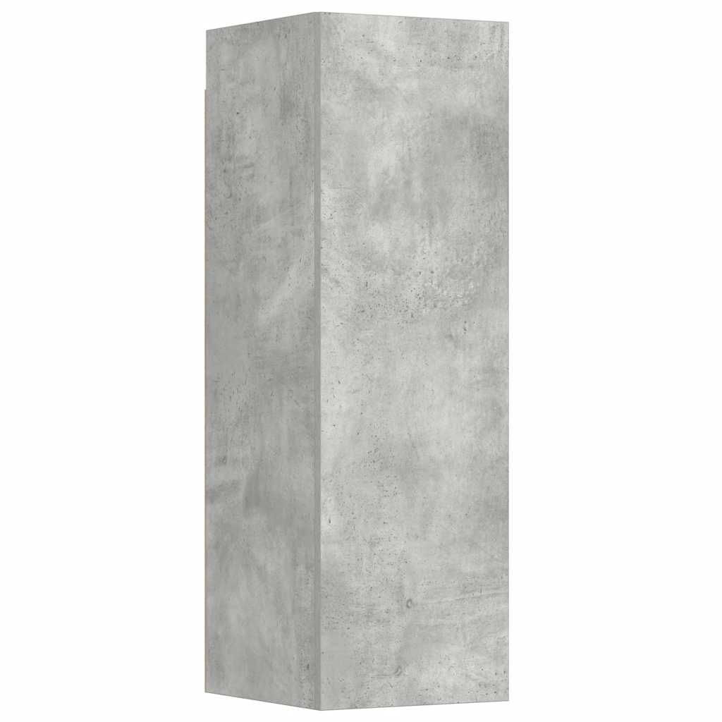 vidaXL 3-tlg. TV-Schrank-Set Betongrau Holzwerkstoff
