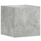 vidaXL 3-tlg. TV-Schrank-Set Betongrau Holzwerkstoff
