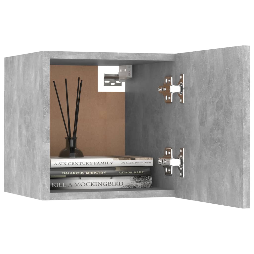 vidaXL 6-tlg. TV-Schrank-Set Betongrau Holzwerkstoff